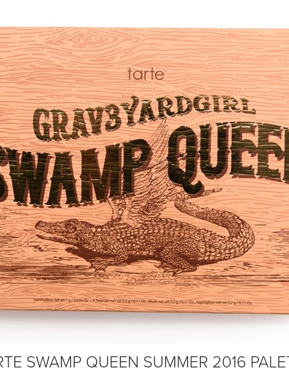 Tarte Grav3YardGirl Swamp Queen Eyeshadow/Blush Palette, NWT